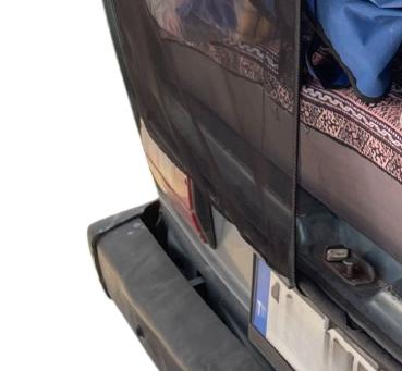 Preview: Insektenschutzgitter Moskitonetz Heckklappe T3 VW Bus - Magnetbefestigung - Detail